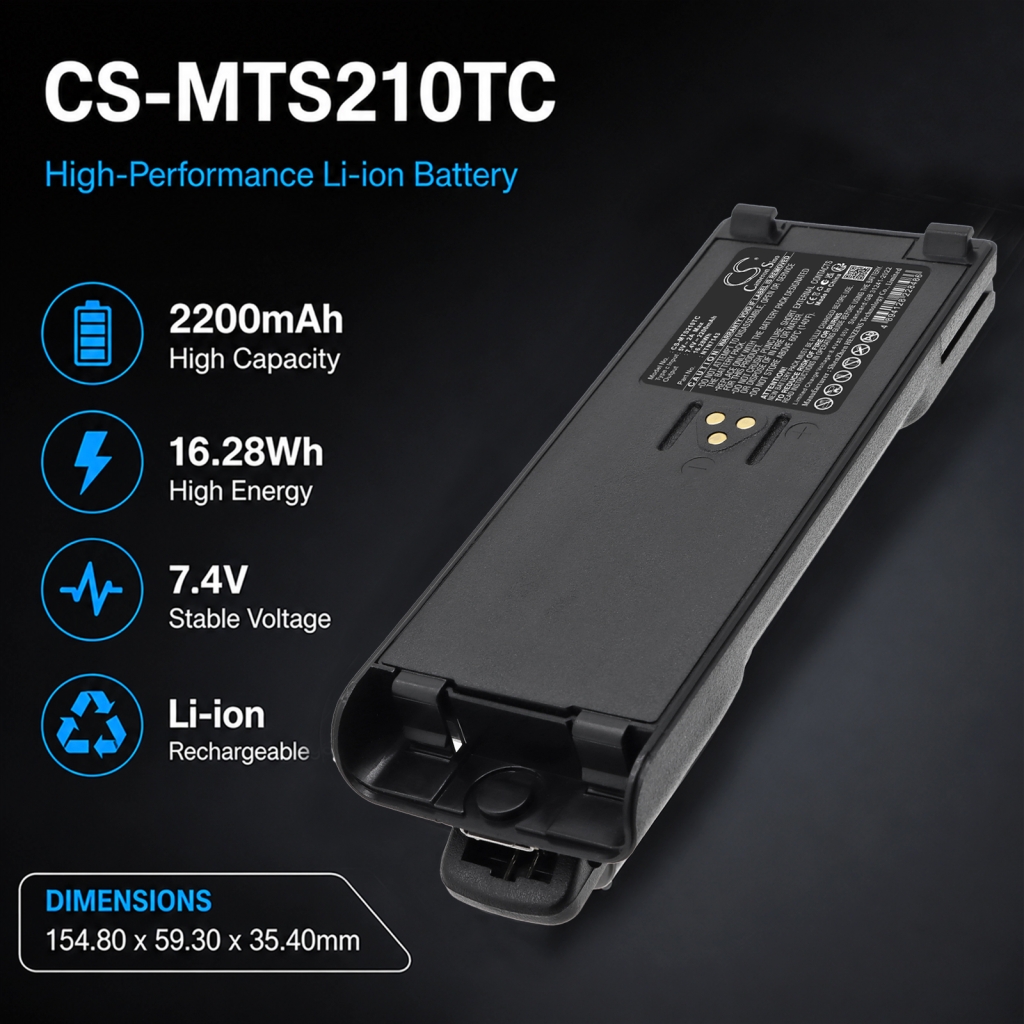 Batterij compatibel met Motorola CS-MTS210TC