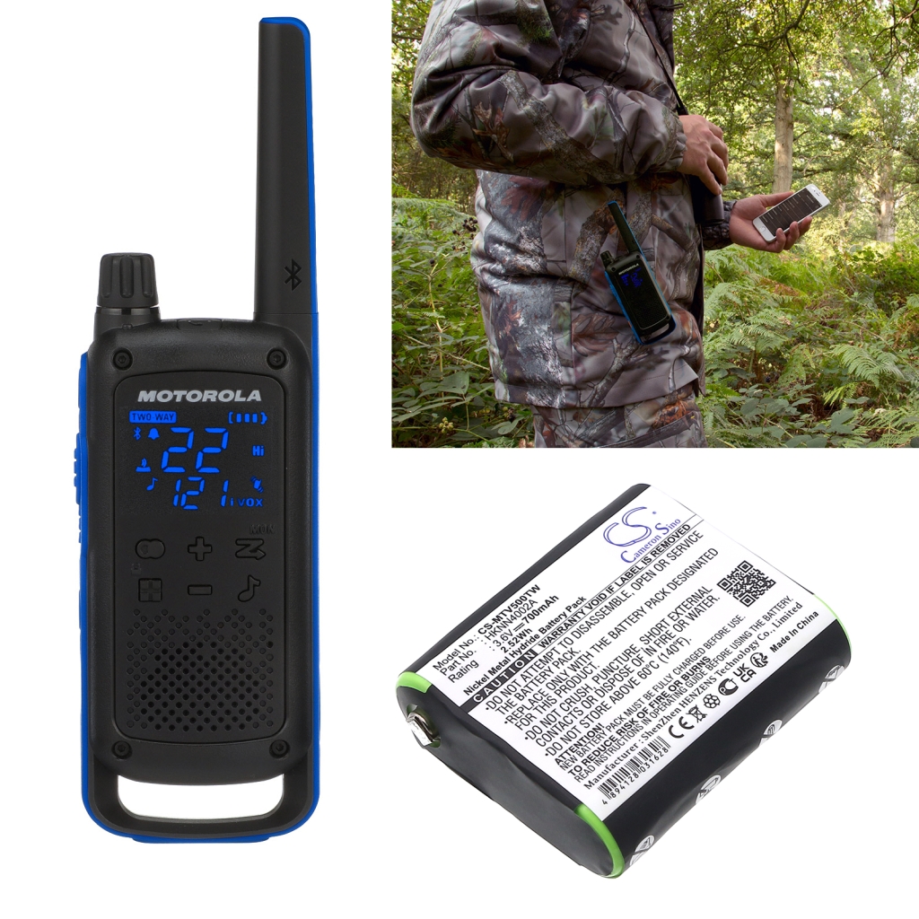 Batterij voor tweerichtingsradio Motorola CS-MTV500TW