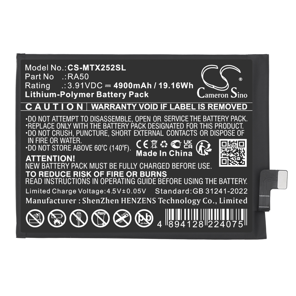 Batterij voor mobiele telefoon Motorola CS-MTX252SL