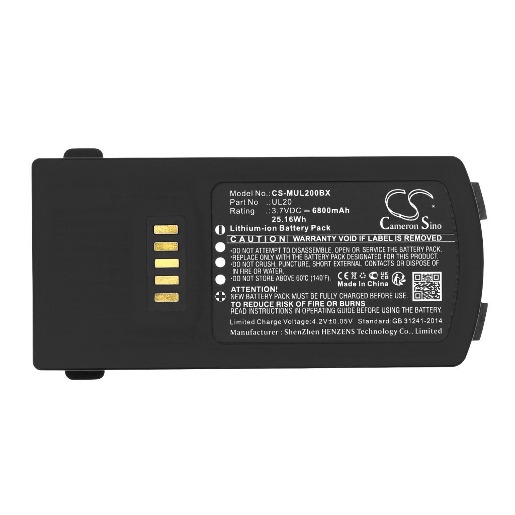 Batterij barcode, scanner M3 Mobile CS-MUL200BX