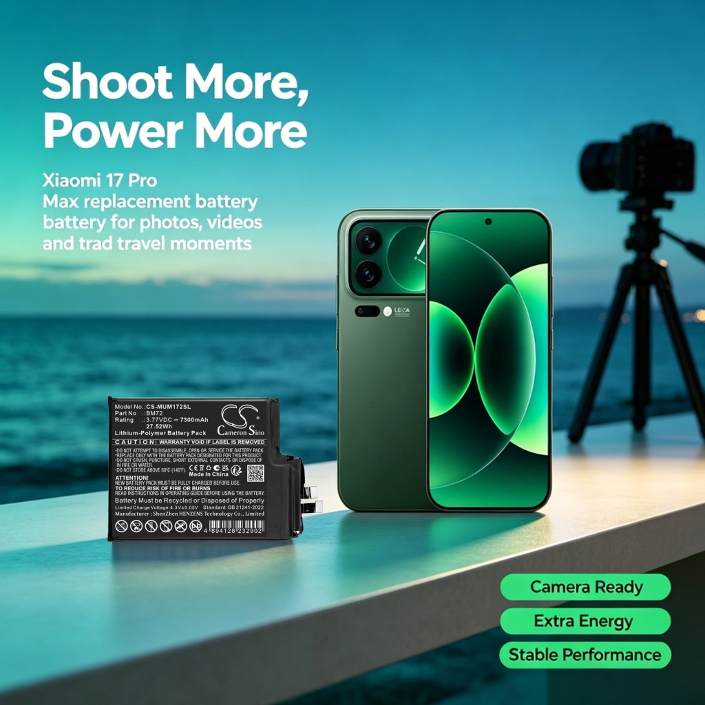 Batterijen compatibel met Xiaomi 2509FPN0BC 2509FPN0BC CS-MUM172SL