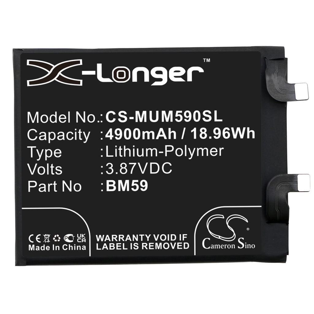 Batterij Vervangt BM59