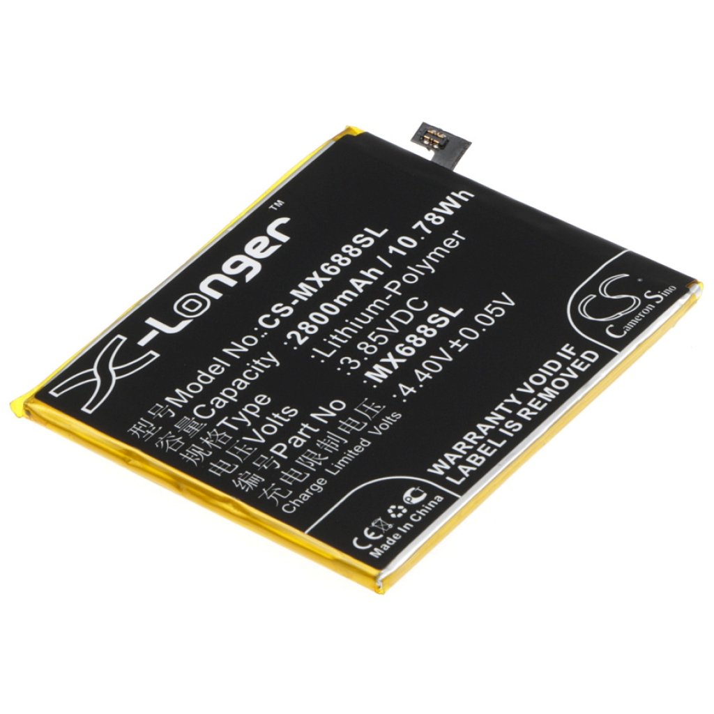 Remplacement de batterie compatible pour MeiZu BT68