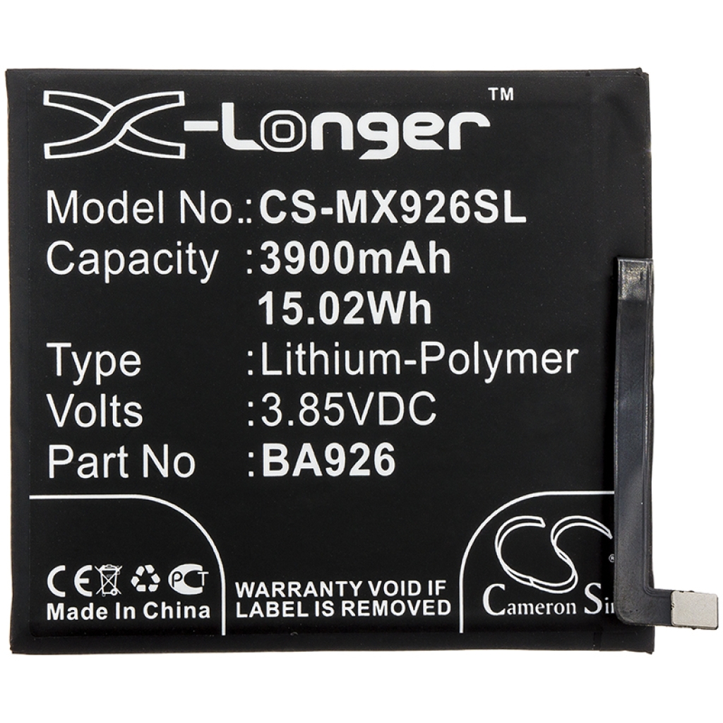 Batterij compatibel met MeiZu CS-MX926SL