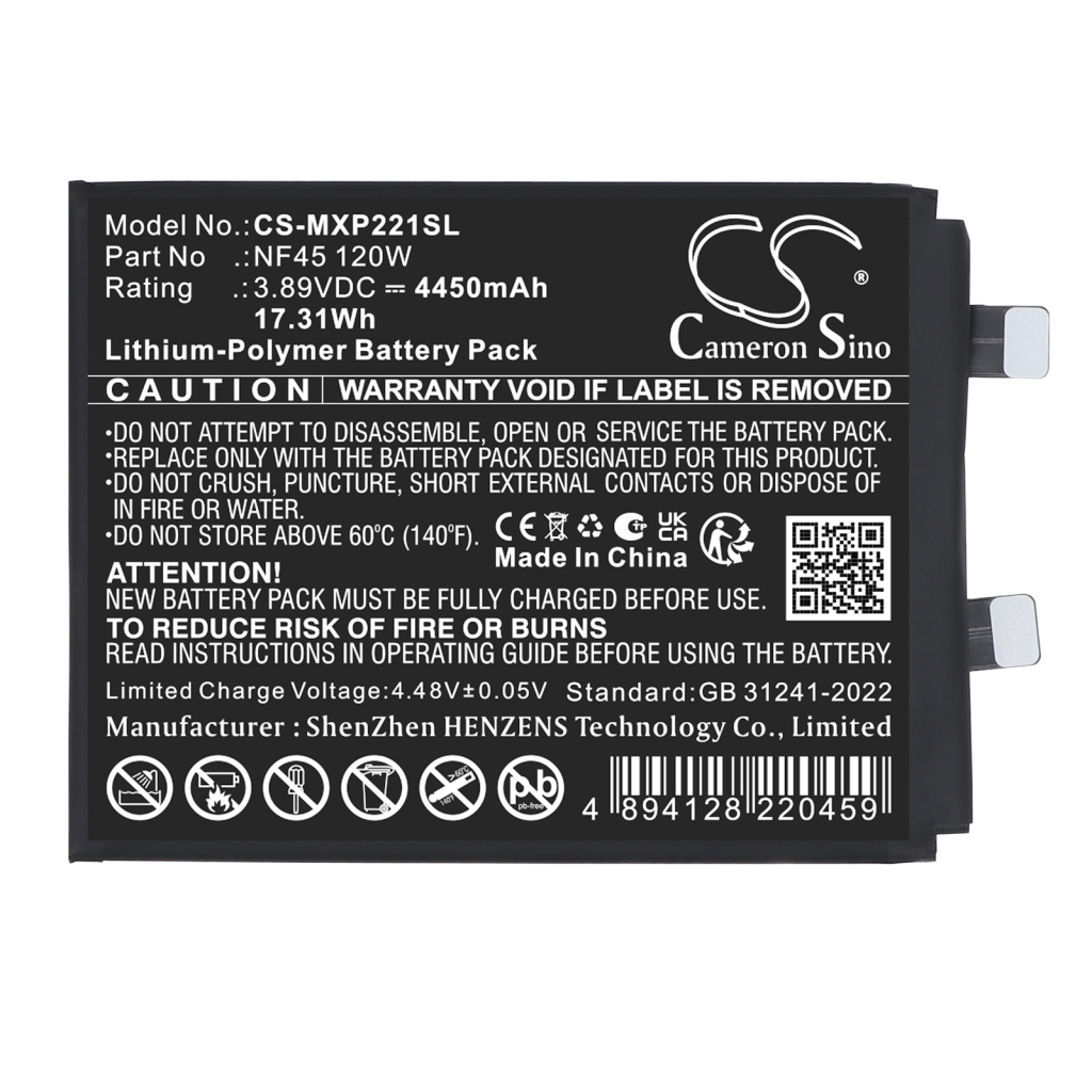 Batterij compatibel met Motorola CS-MXP221SL
