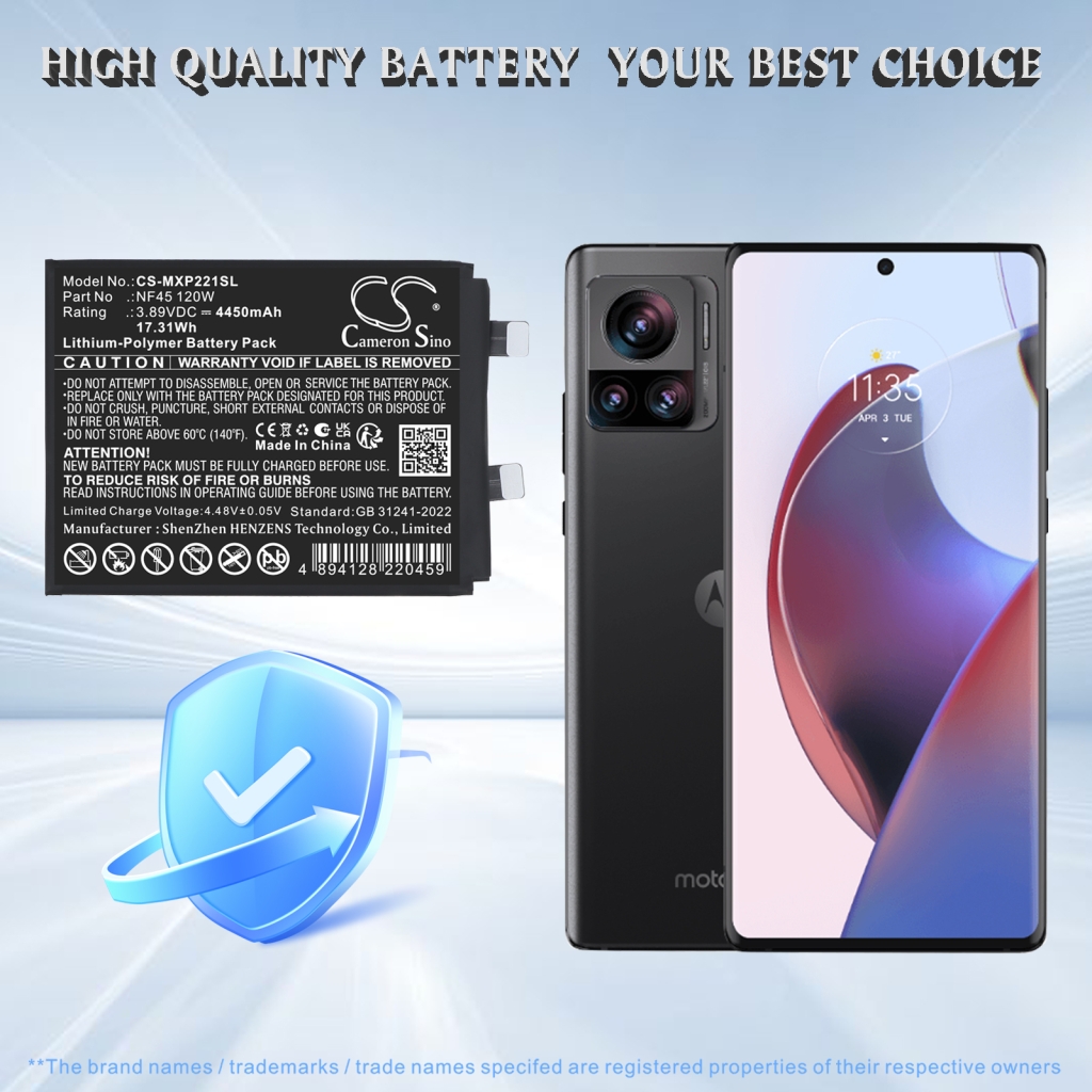 Batterij compatibel met Motorola CS-MXP221SL
