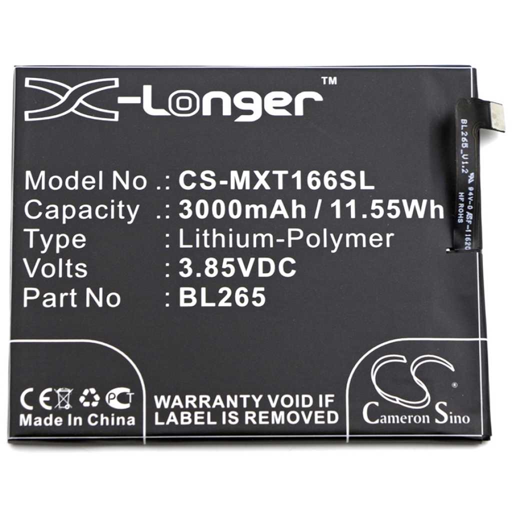 Compatibele batterijvervanging voor Motorola BL265