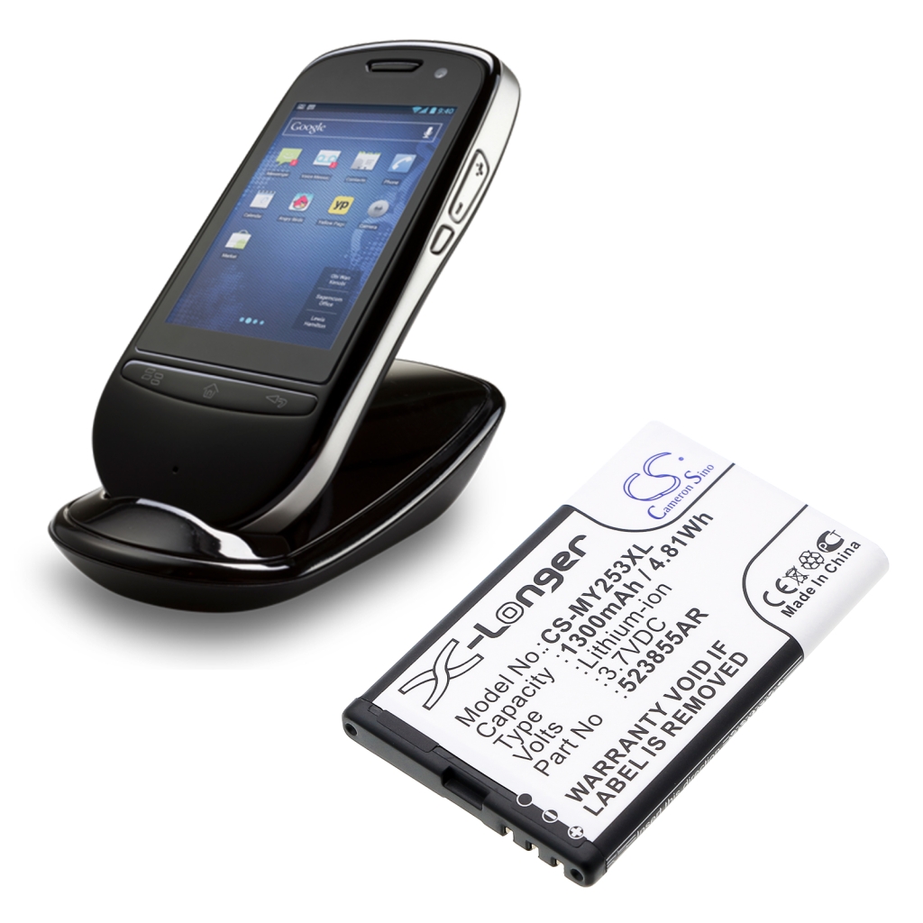 Batterij Vervangt P/N 523855AR