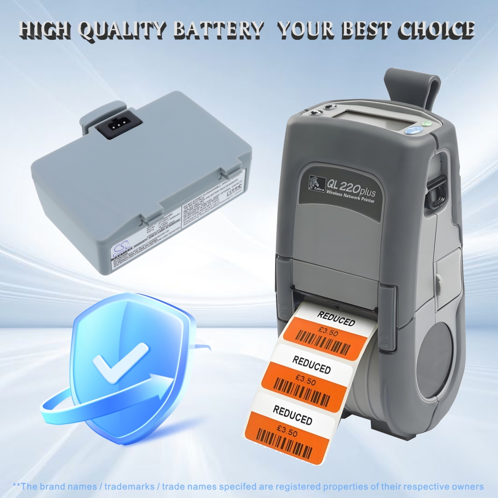 Batterie compatible avec Zebra CS-MZ320BL