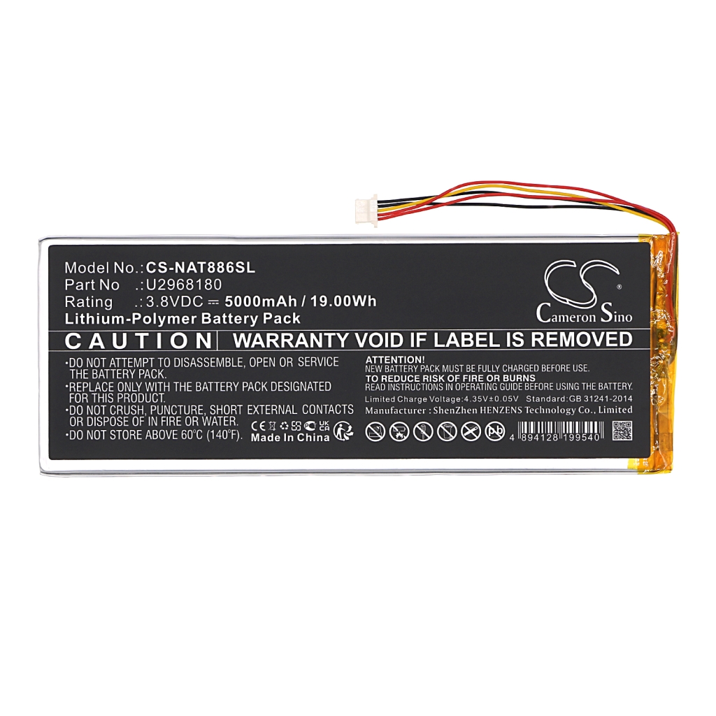 Batterij Vervangt U2968180
