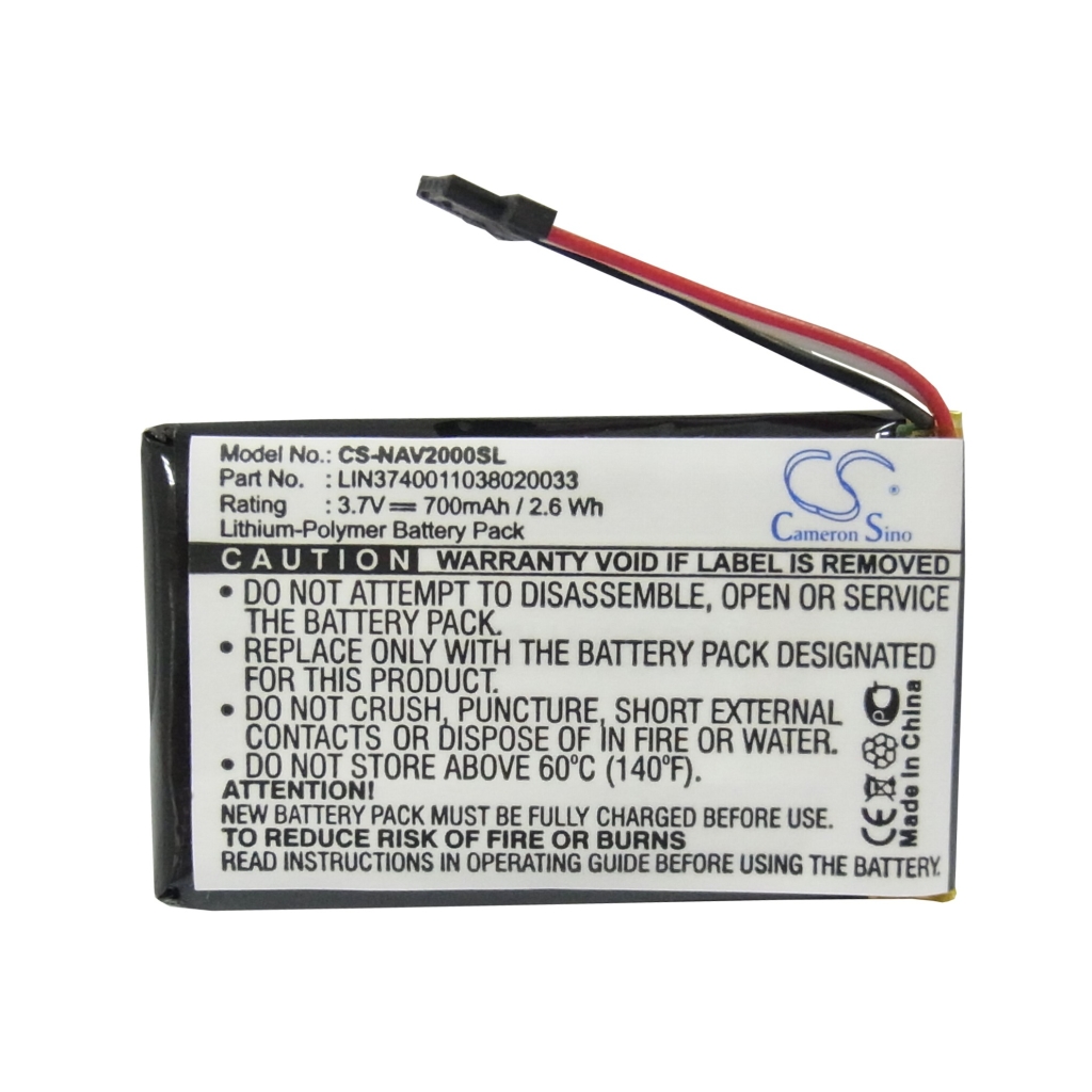 Compatibele batterijvervanging voor Navigon LIN3740011038020033