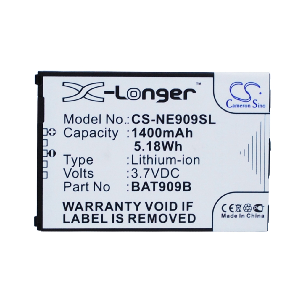 Batterij compatibel met NEC CS-NE909SL