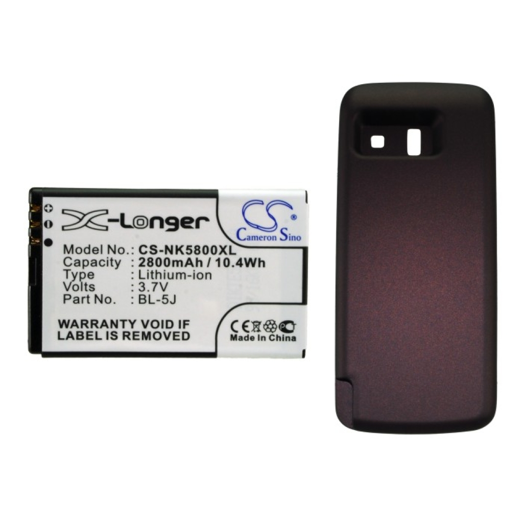 Batterij compatibel met Nokia CS-NK5800XL