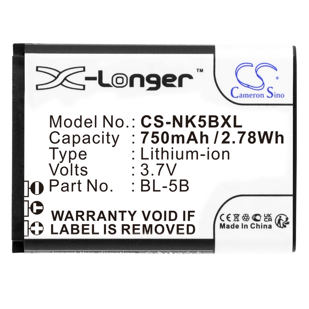 Batterij voor mobiele telefoon Minox CS-NK5BXL