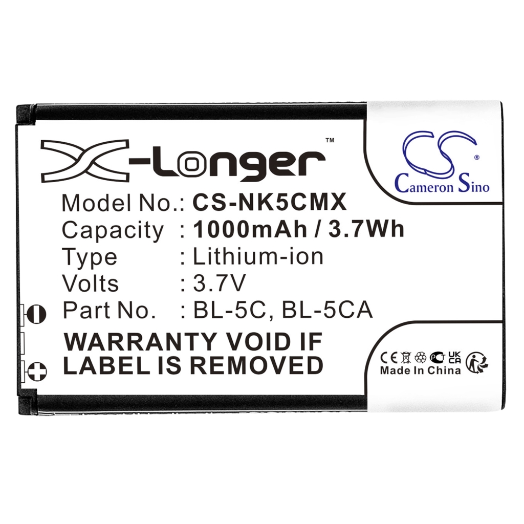 Batterij voor mobiele telefoon Soundmaster CS-NK5CMX