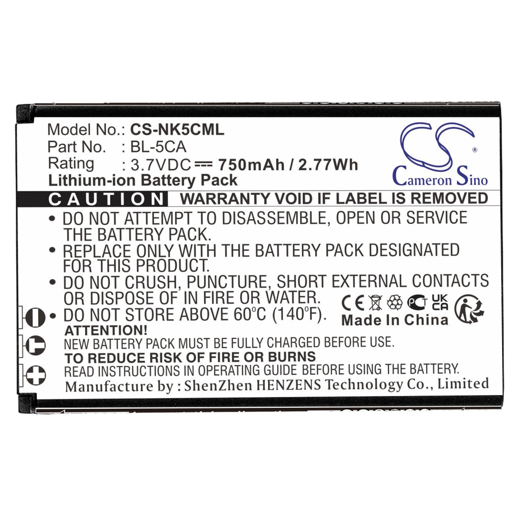 Batterij voor mobiele telefoon Explay CS-NK5CML