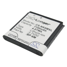 Compatibele batterijvervanging voor Nokia BP-6M,BP-6M-S