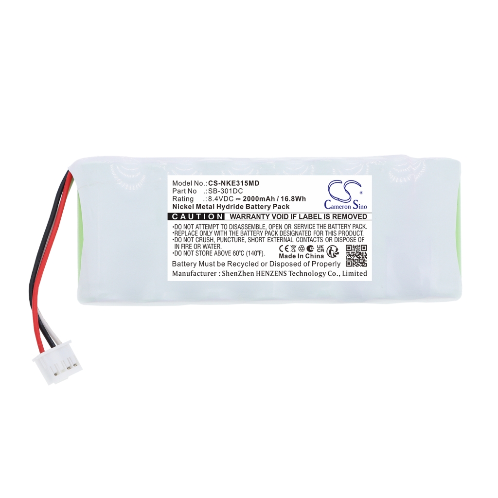 Batterij compatibel met Nihon Kohden CS-NKE315MD