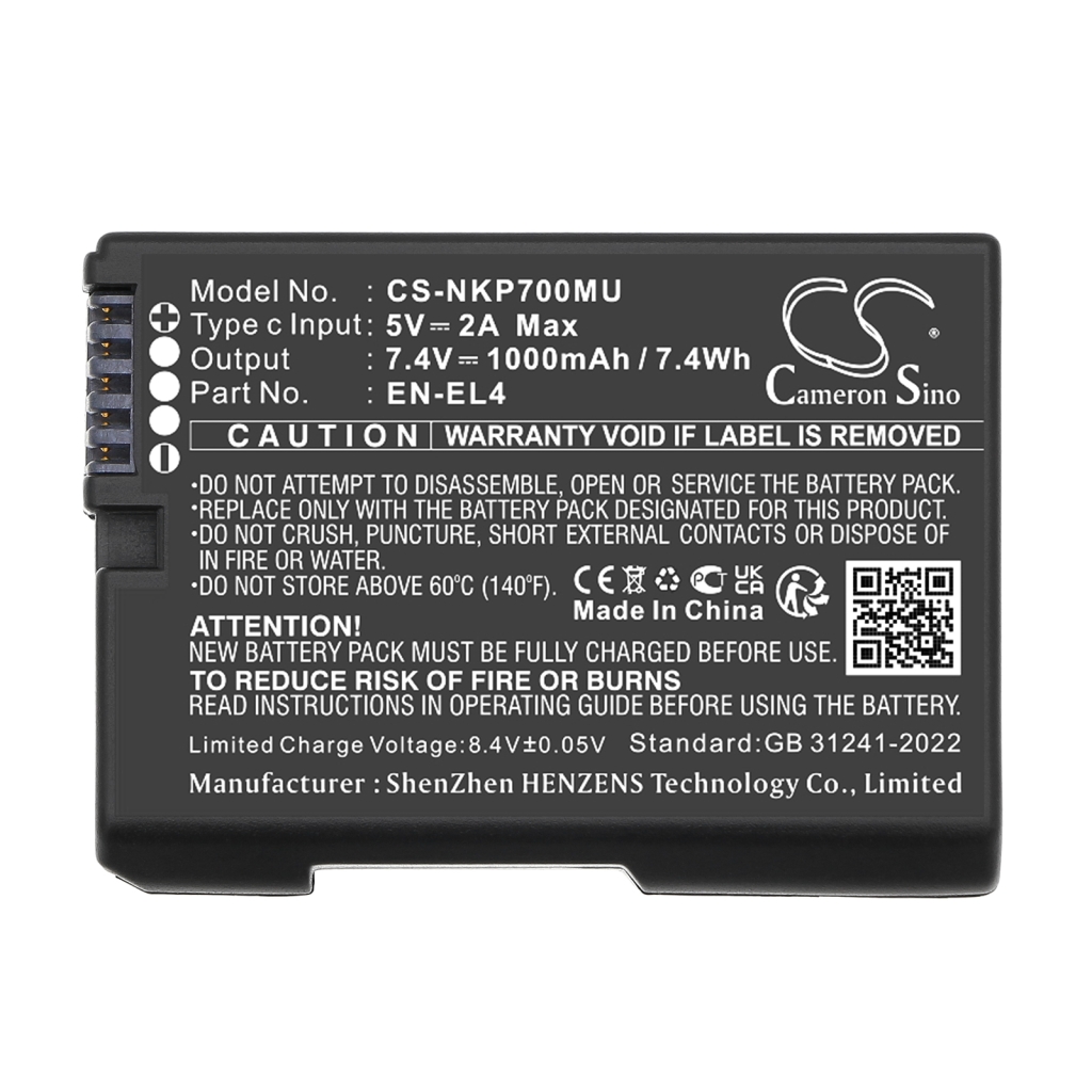 Camera Battery Nikon D2H