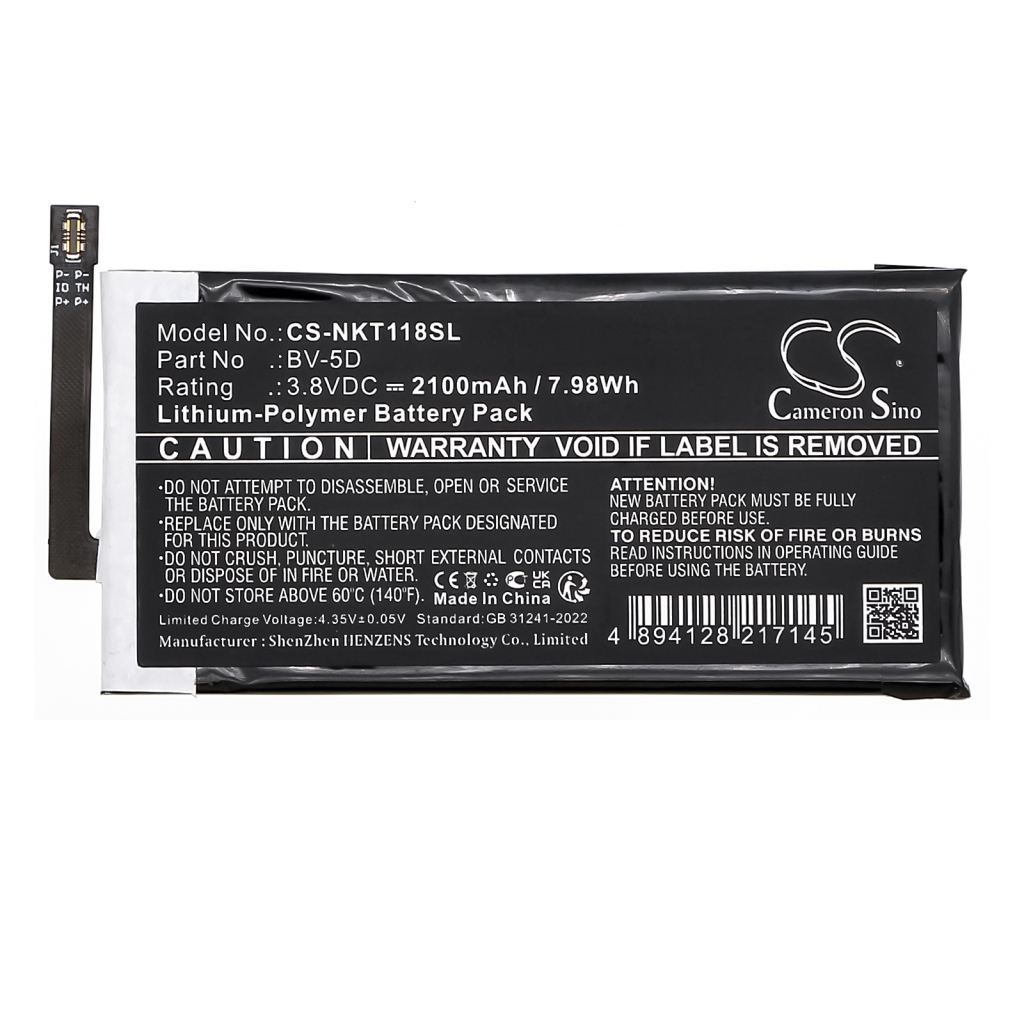 Batterijen Batterij voor mobiele telefoon CS-NKT118SL