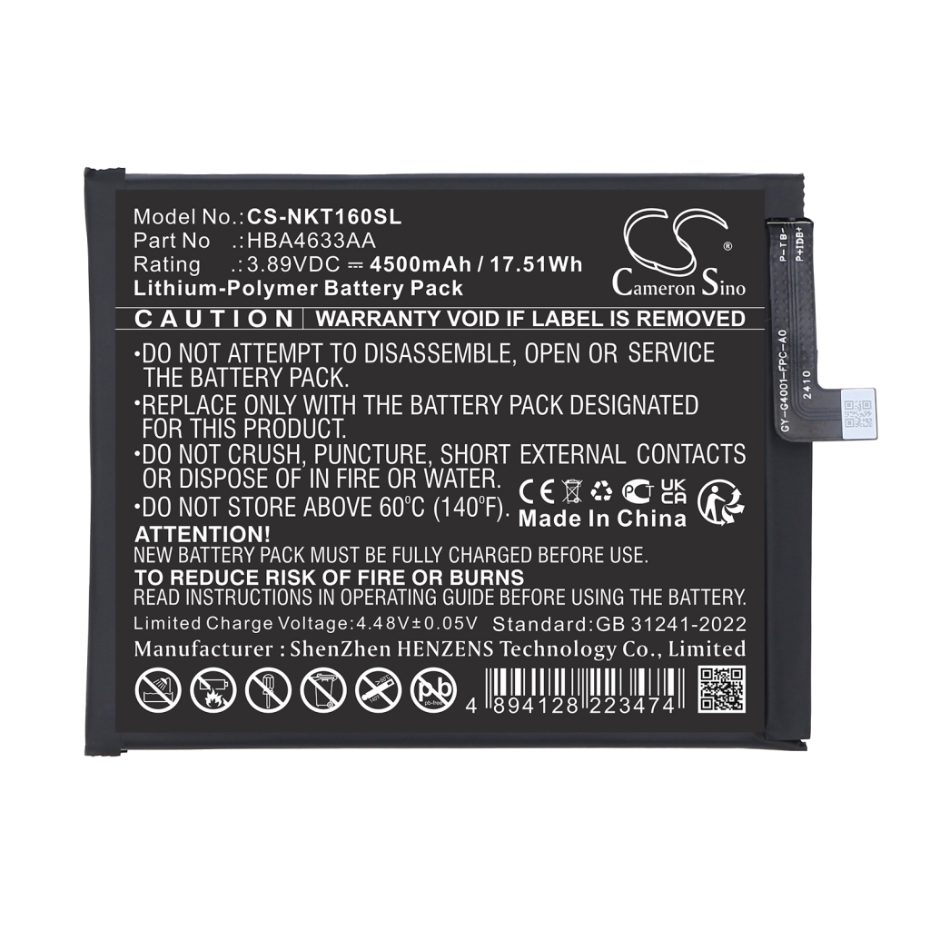 Batterie Remplace HBA4633AA