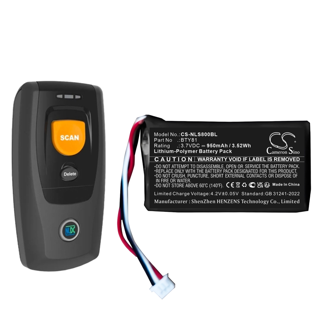 Batterij barcode, scanner Newland CS-NLS800BL