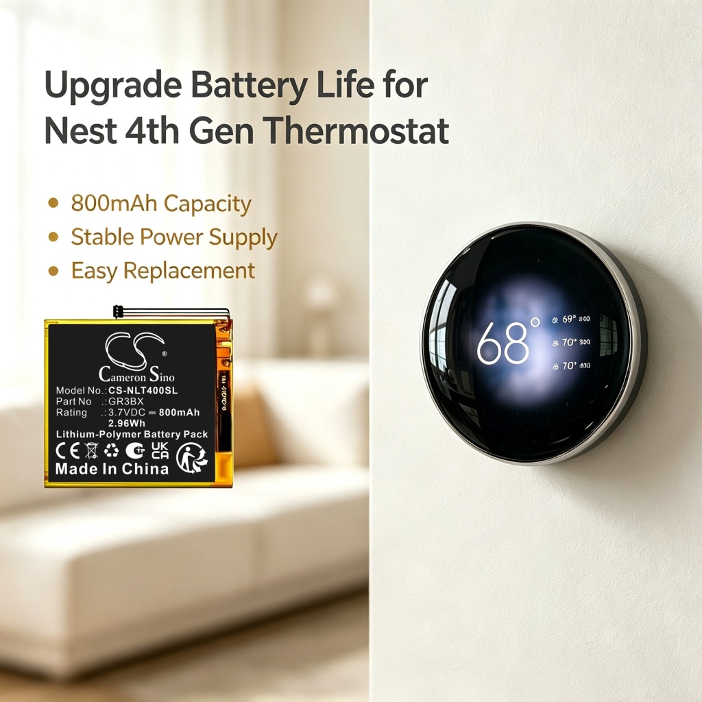 Batterij compatibel met Nest CS-NLT400SL