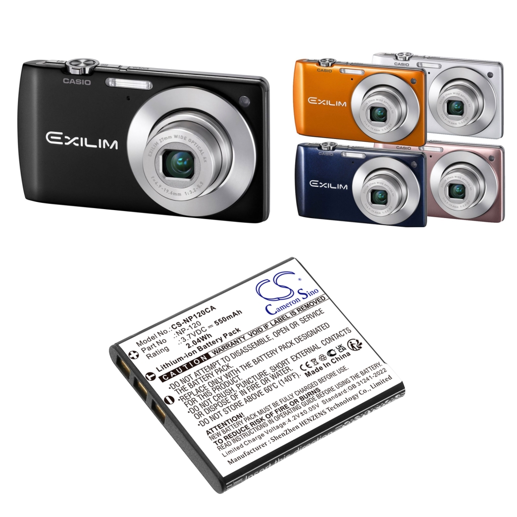 Batterij voor camera V.i.o. CS-NP120CA
