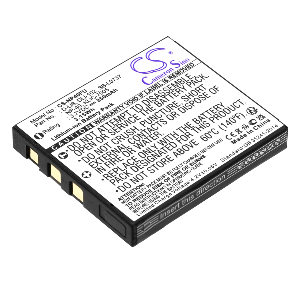Batterij voor camera Silvercrest CS-NP40FU