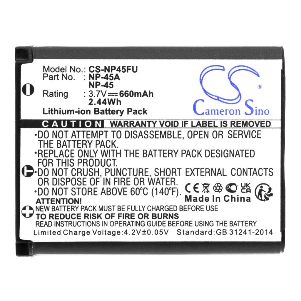 Batterij barcode, scanner Fujifilm FinePix Z1010EXR
