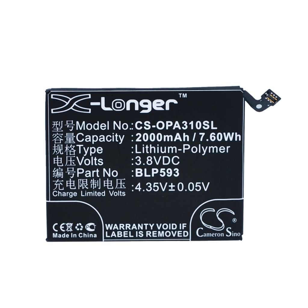 Batterij compatibel met OPPO CS-OPA310SL