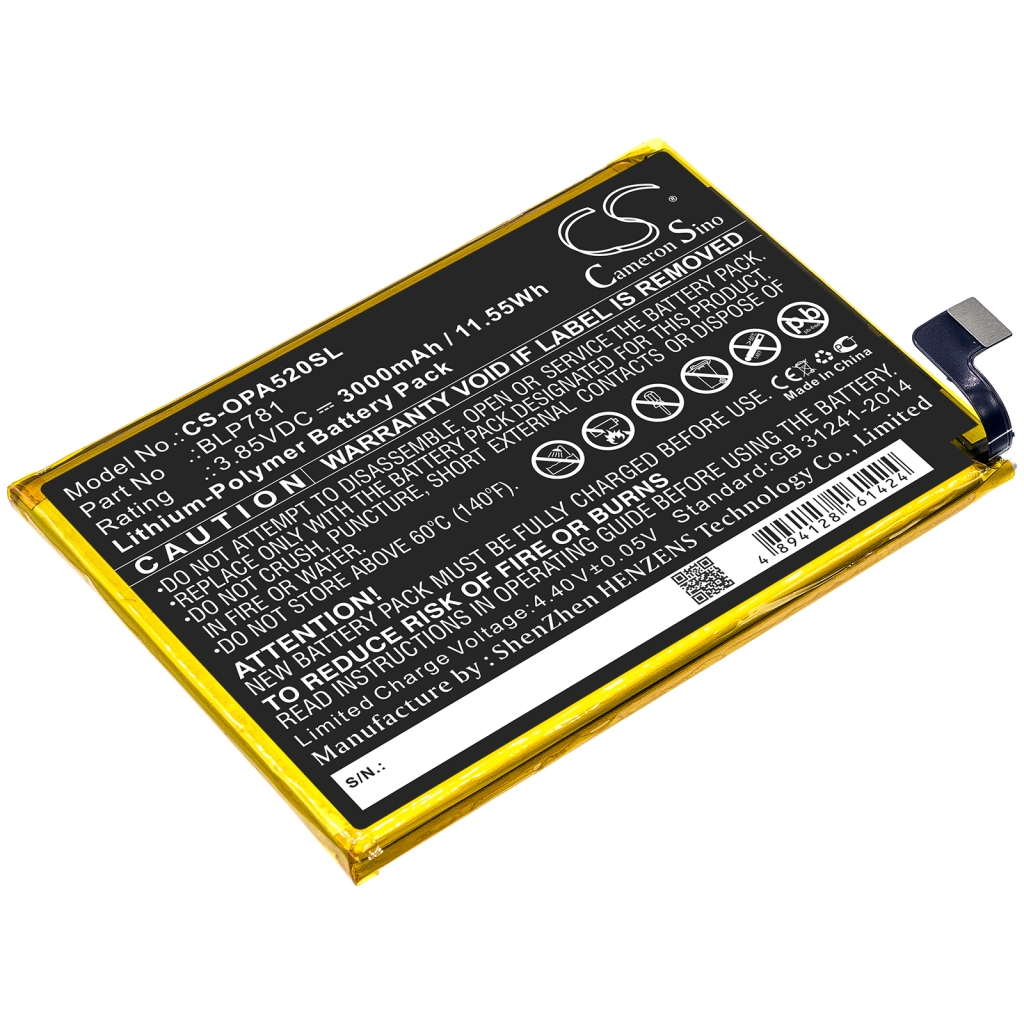 Batterij Vervangt BLP781