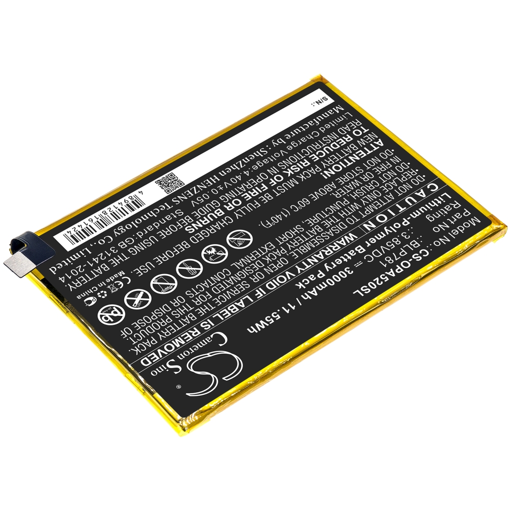 Batterij Vervangt BLP781