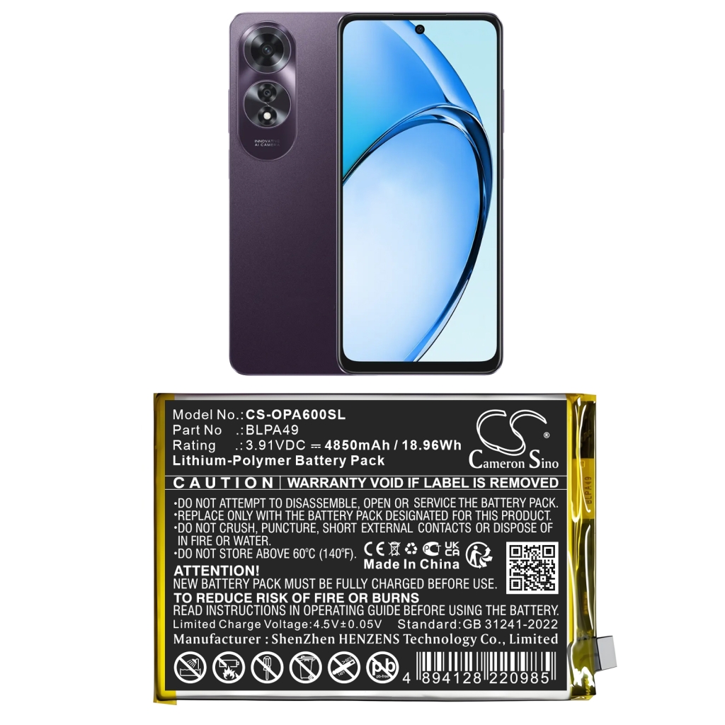 Batterie de téléphone portable OPPO CS-OPA600SL