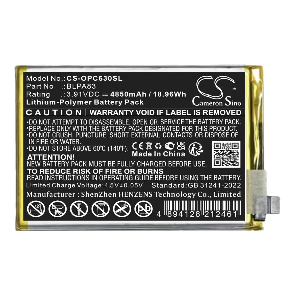 Batterij Vervangt BLPA83