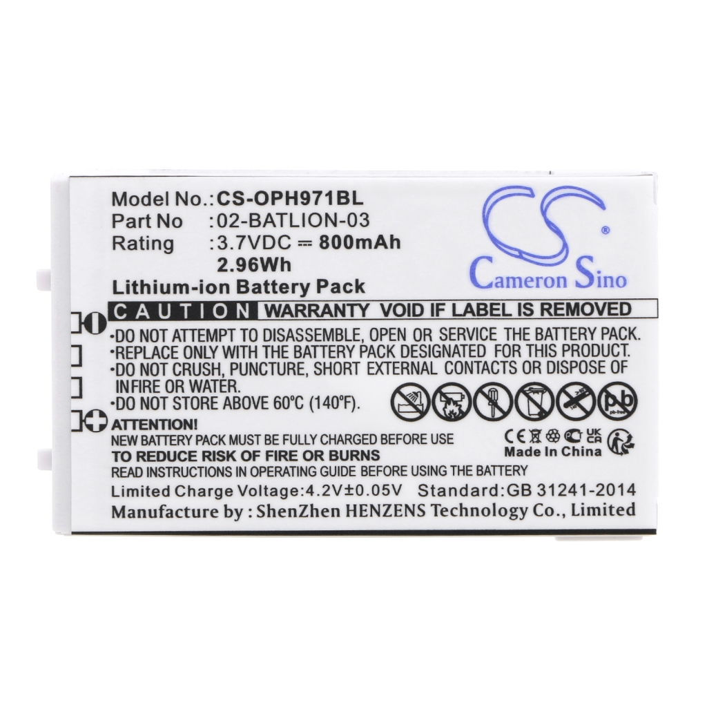 Batterij barcode, scanner Opticon OPL-9700