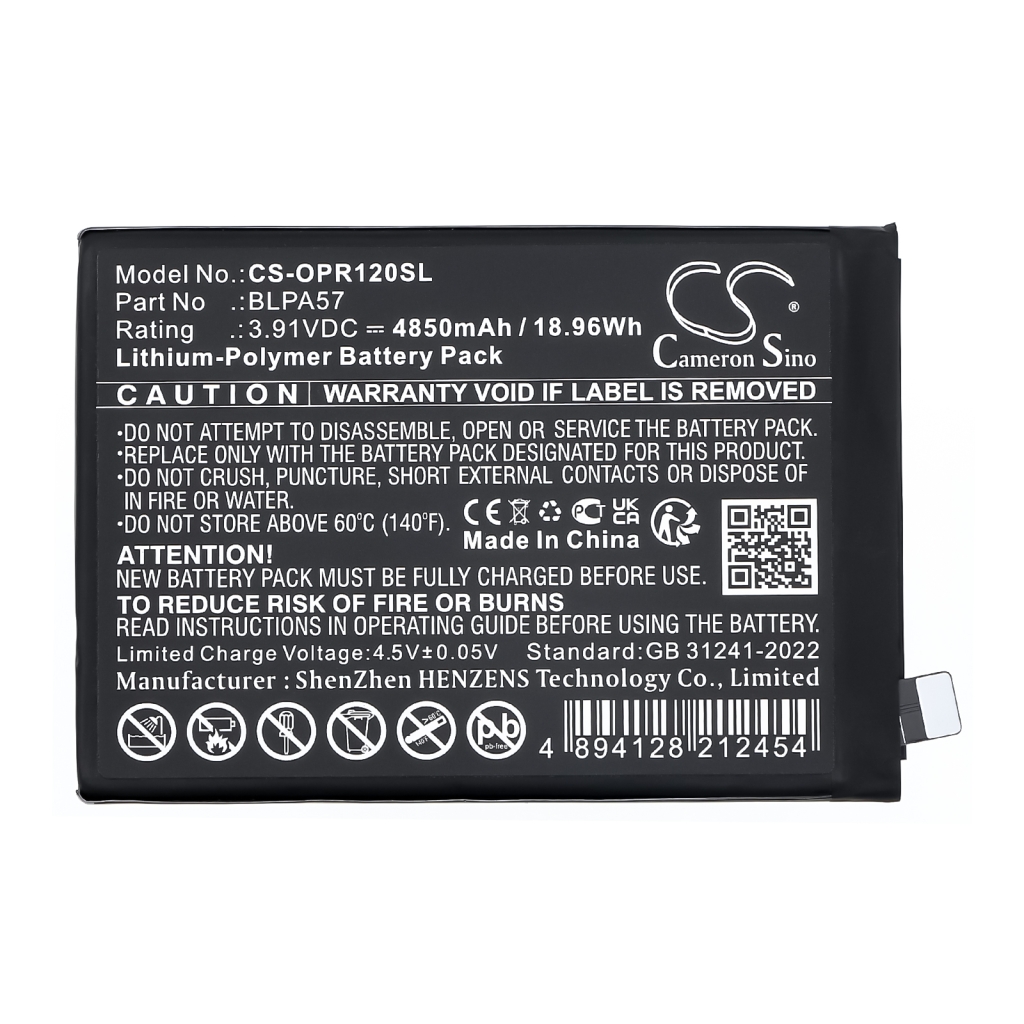 Batterie de téléphone portable OPPO CS-OPR120SL