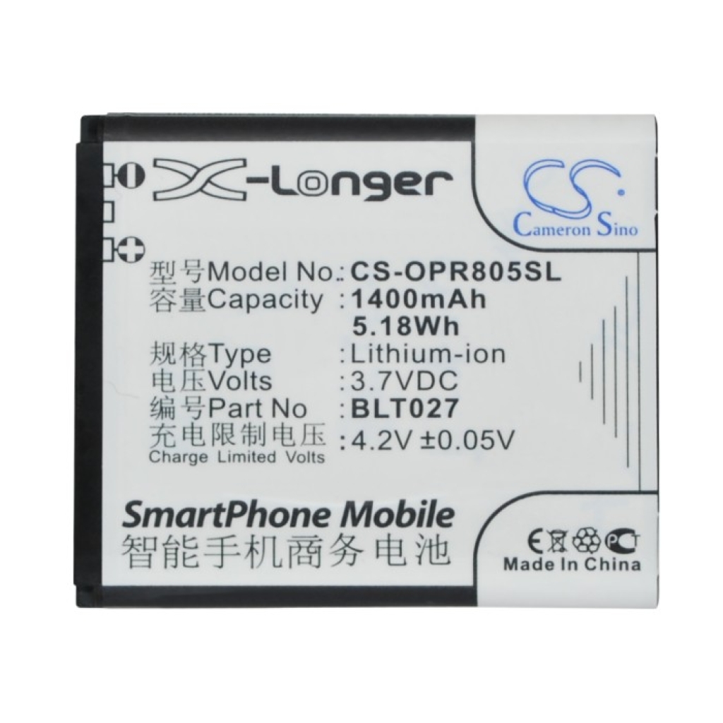 Batterij compatibel met OPPO CS-OPR805SL