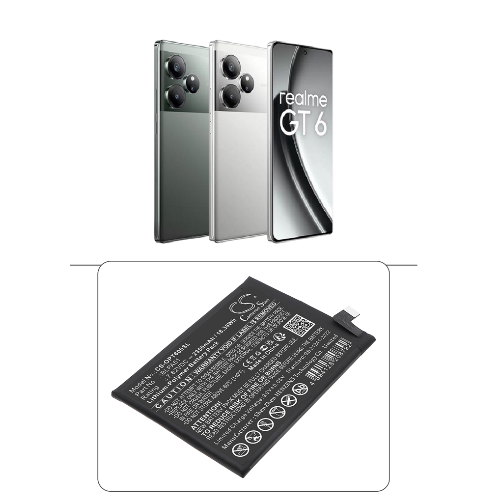 Compatible battery replacement for OPPO BLPA51