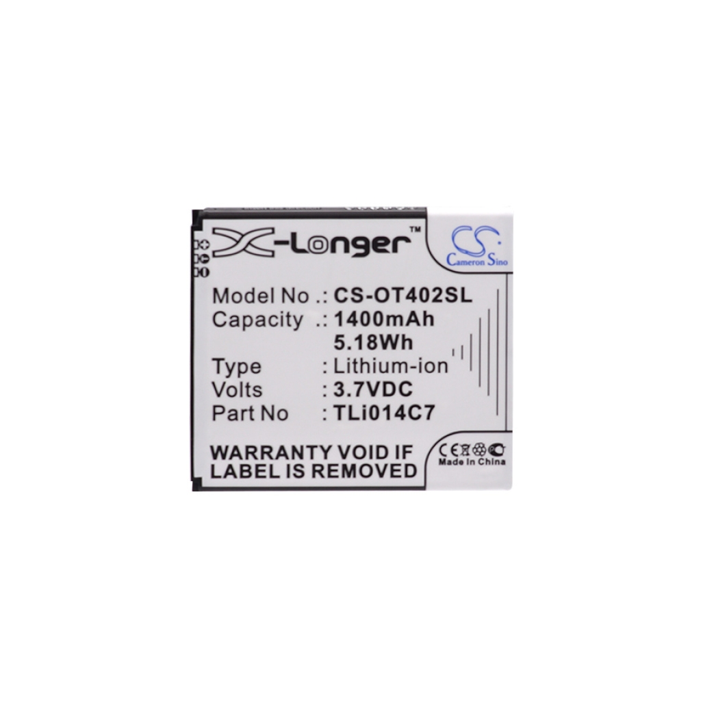 Batterij Vervangt TLP020A2