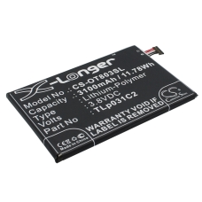Remplacement de batterie compatible pour Alcatel TLP031C1,TLP031C2