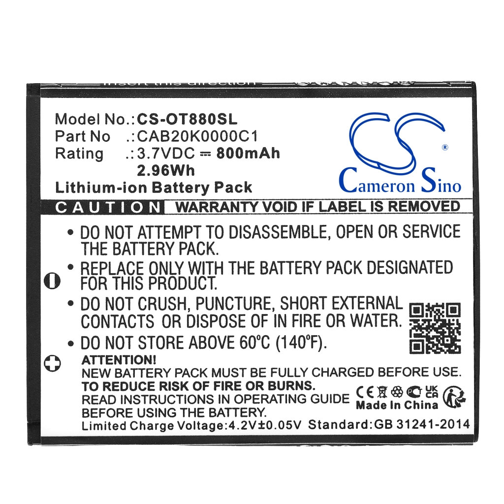 Remplacement de batterie compatible pour AT