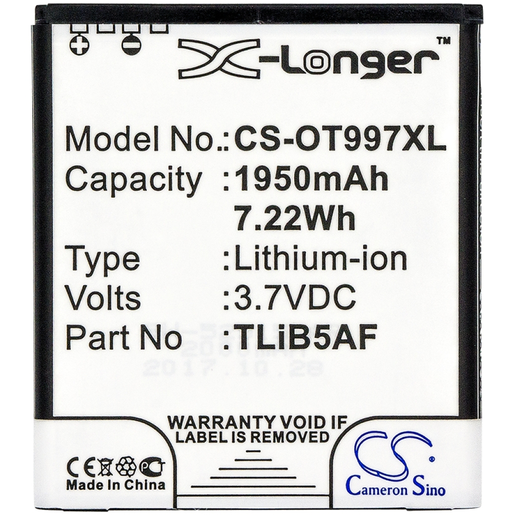 Mobile Phone Battery TCL CS-OT997XL