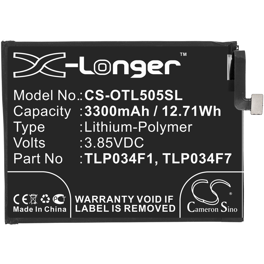 Batterij Vervangt TLP034F7