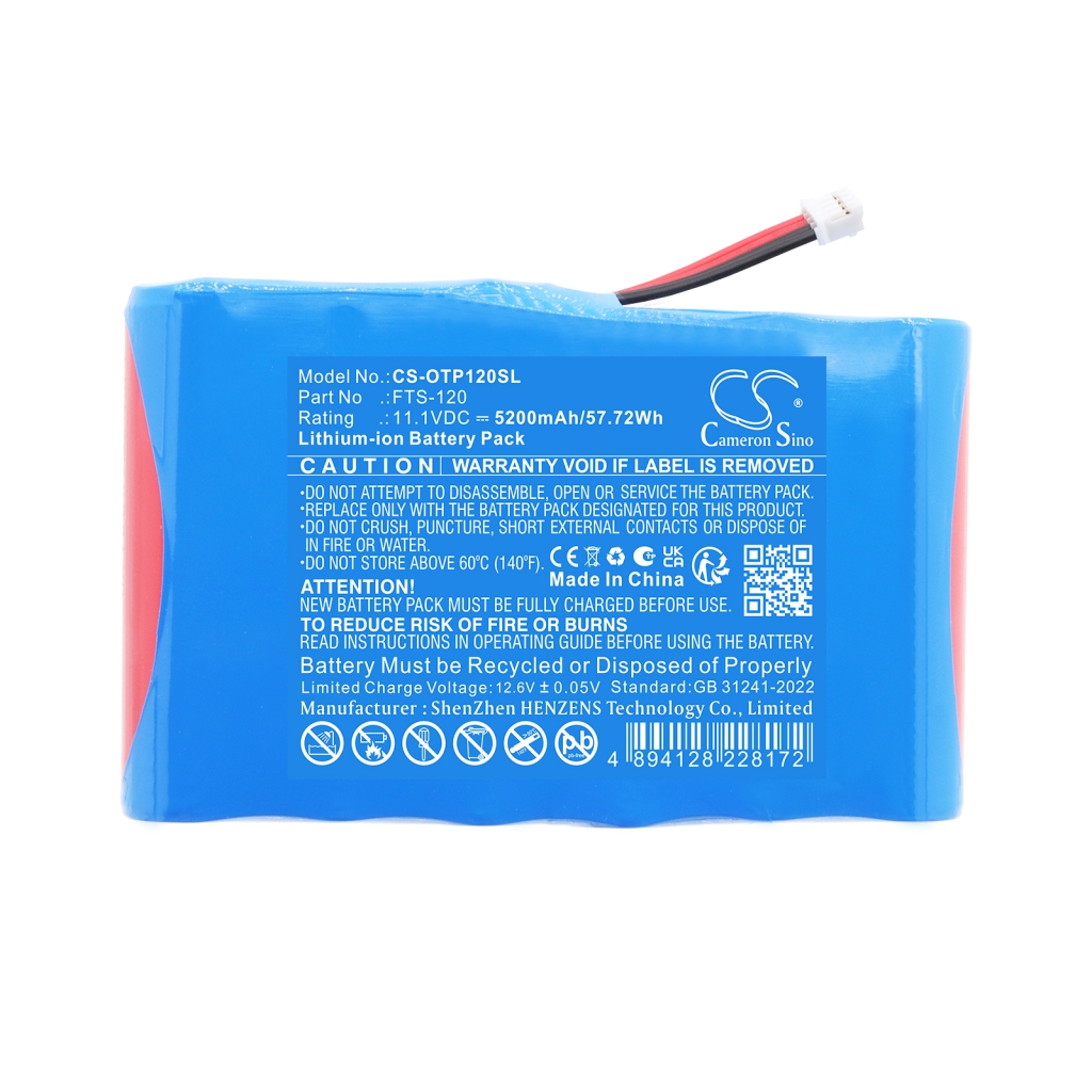 Cameron Sino CS-OTP120SL 11,1V 5200mAh – voorlabel op effen achtergrond