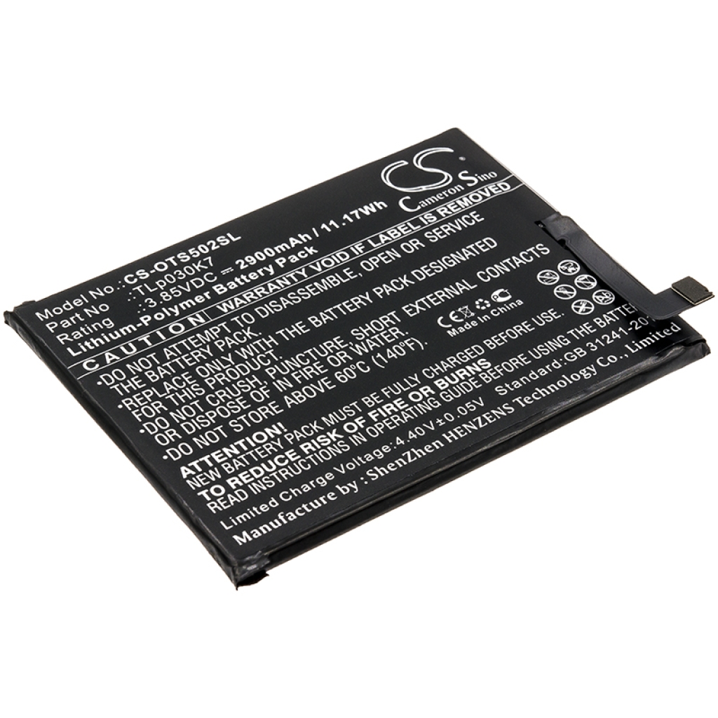 Batterij Vervangt TLp030K7