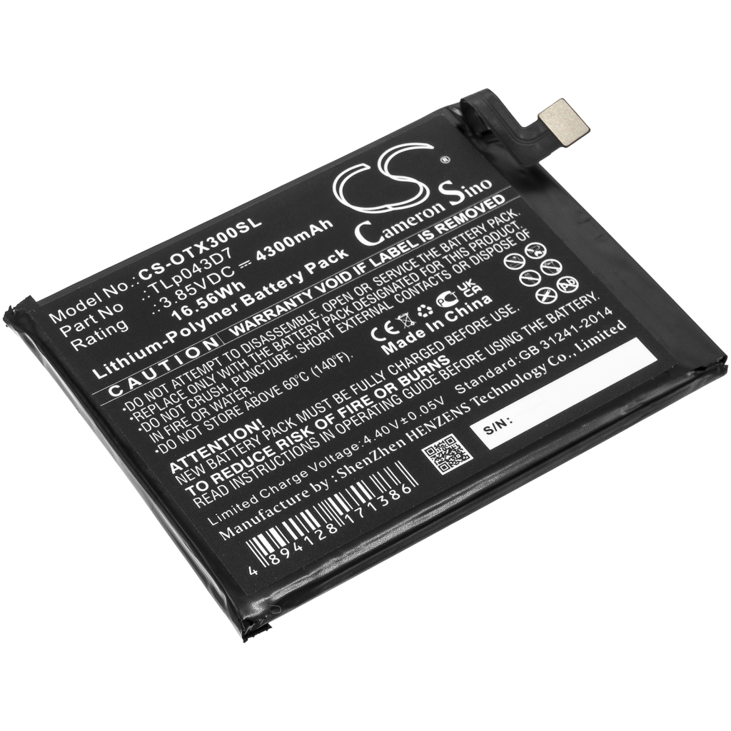 Batterij Vervangt TLp048A1
