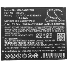 Remplacement de batterie compatible pour Pax IS900