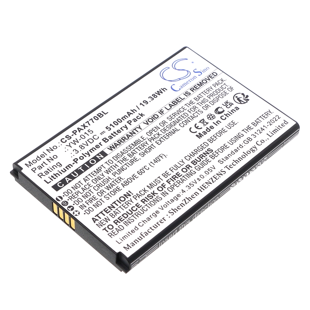 Payment Terminal Battery Pax CS-PAX770BL