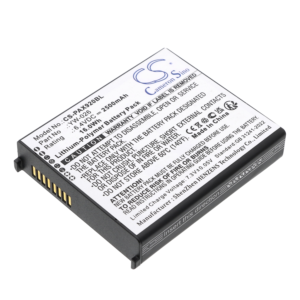 Payment Terminal Battery Pax CS-PAX920BL